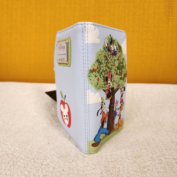 Loungefly Disney Mickey Mouse & Friends Apple Picking Tree Autumn Flap Wallet - Picture 12 of 12